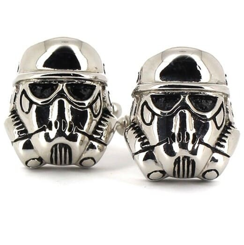 Botões de punho Star Wars - Capacete Stormtrooper