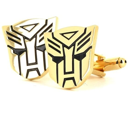 Botões de punho Transformers Autobots Dourados