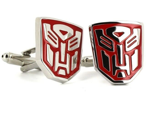 Botões de punho Transformers Autobots Vermelhos