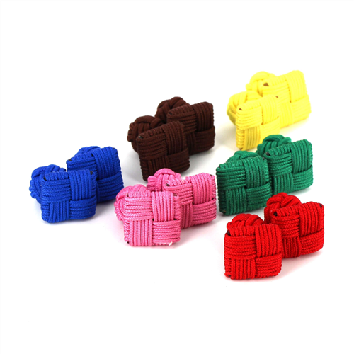 PACK DE 6 BOTÕES DE PUNHO PASAMANARIA QUADRADOS