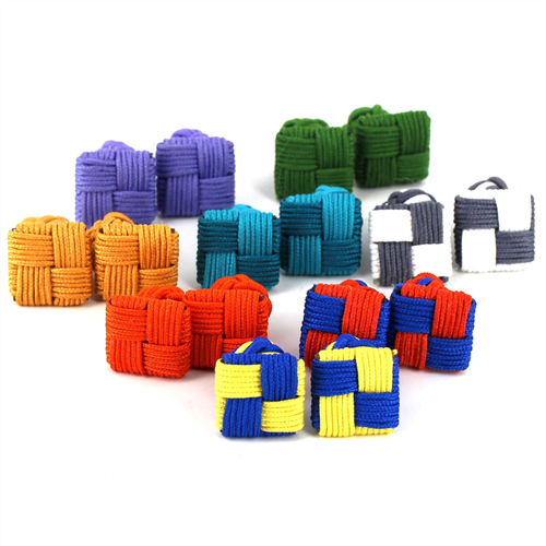 PACK DE 8 BOTÕES DE PUNHO PASAMANARIA QUADRADOS