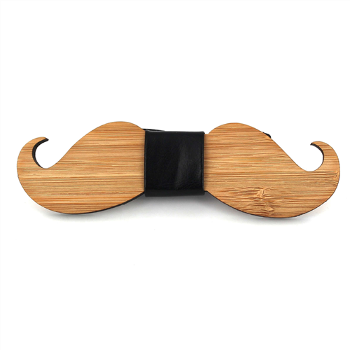 Laço Bambu Bigode e Couro