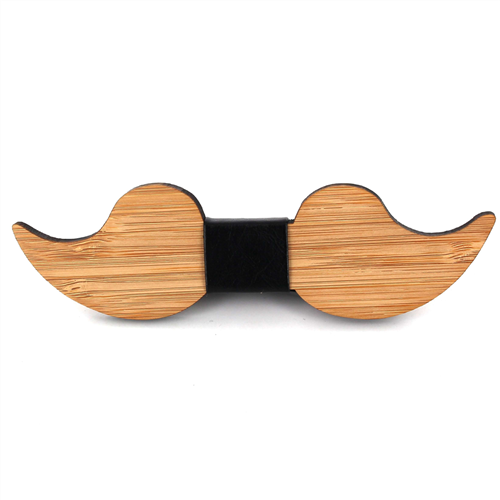 Laço Bambu Bigode e Couro