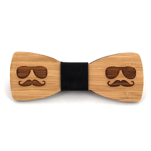 Laço Bambu Óculos e Bigode