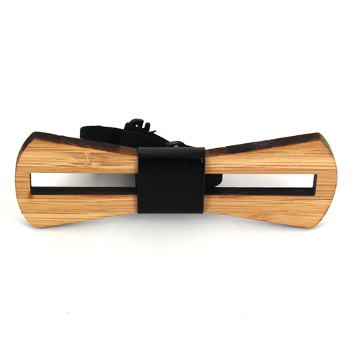 Laço Bambu Vazado e Couro