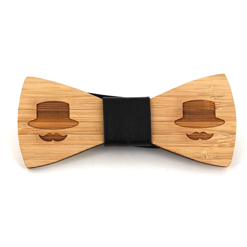 Laço Bambu Chapéu e Bigode