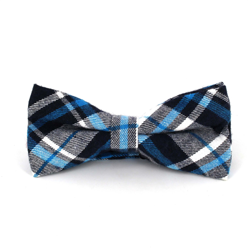 Laço Xadrez Azul e Branco
