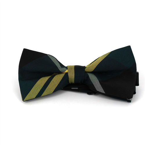 Laço Xadrez Escocês Preto e Verde