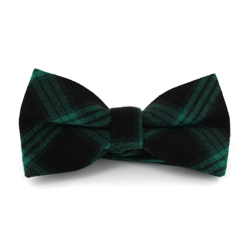 Laço Xadrez Escocês Verde e Preto