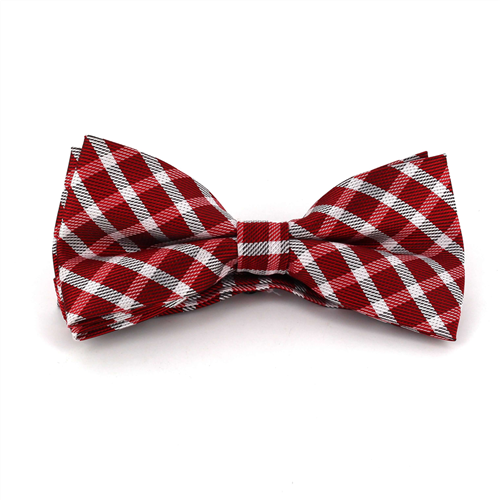 Laço Xadrez Vermelho e Branco