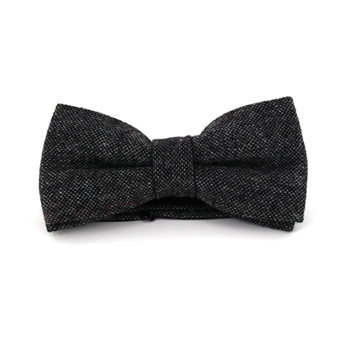 Laço de Lã Jaspeado Preto