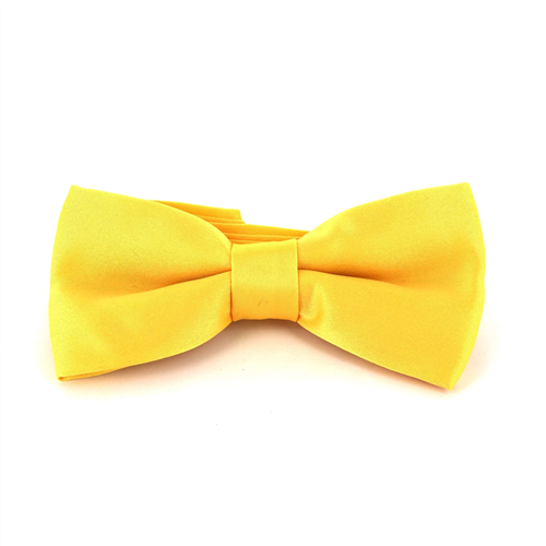 Laço Liso de Seda Amarelo Mate