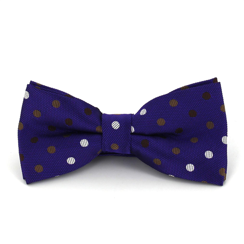 Laço Roxo de Bolinhas Multicoloridas