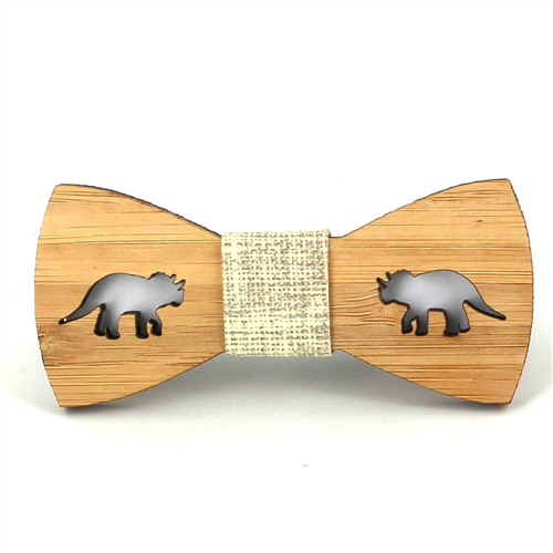 Laço Crianças Bambu Oco Triceratops