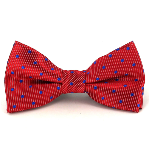 Laço Criança Vermelho com Bolinhas