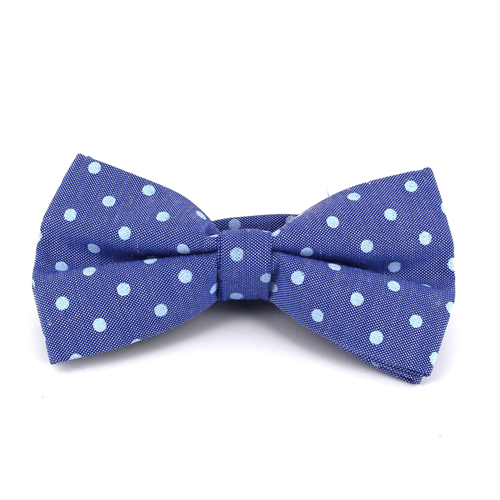 Laço Oxford Lunares Azul