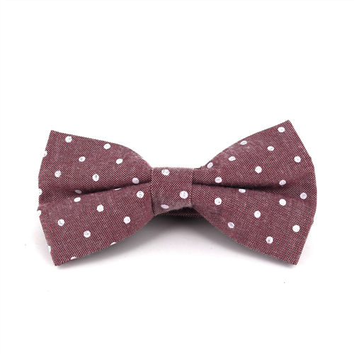 Laço Oxford às Bolinhas Vermelho