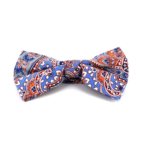Laço Paisley Azul