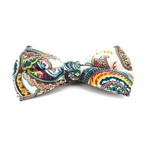 Laço Paisley Branco
