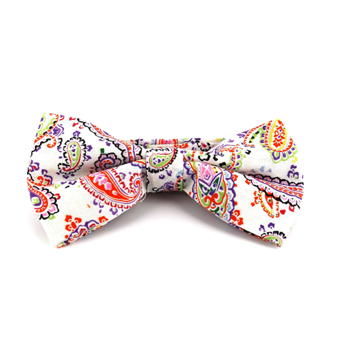 Laço Paisley Branco