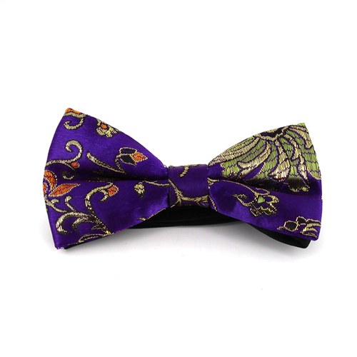 Laço Paisley Brilho Roxo