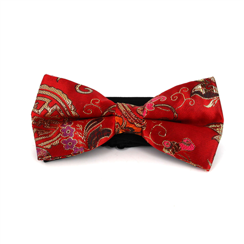 Laço Paisley Brilho Vermelho