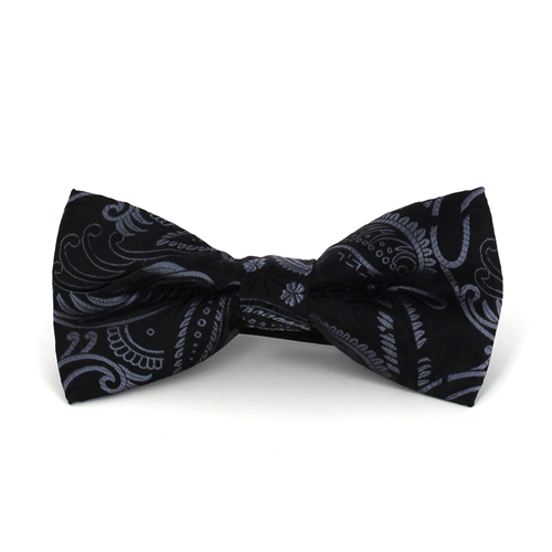 Laço Paisley Preto e Cinzento