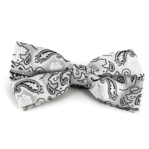 Laço Paisley XL Cinzento Prata