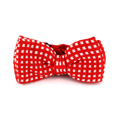 Laço Ponto Xadrez Vermelho e Branco