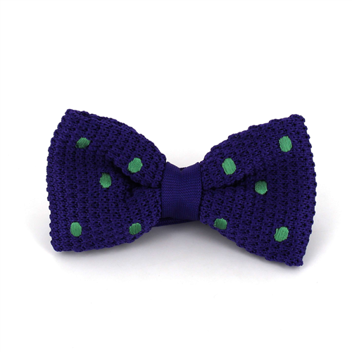 Laço Ponto Roxo Lunares Verdes