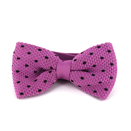 Laço Ponto Roxo Motas Pretas