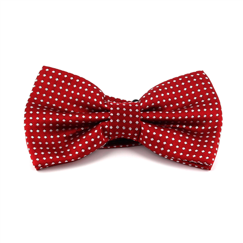 Laço Vermelho com Pontos Brancos