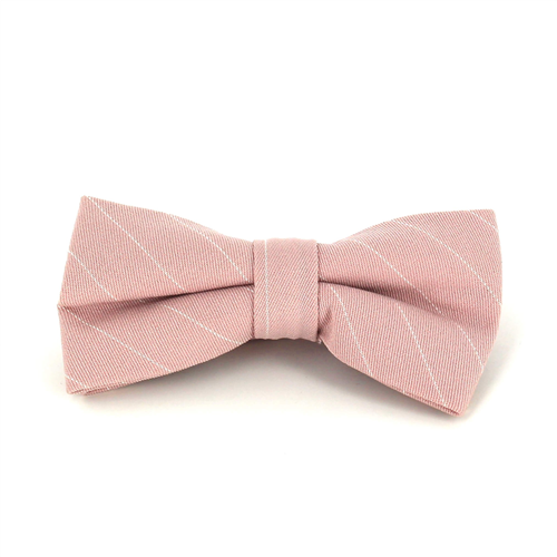 Laço Rosa Riscas Brancas