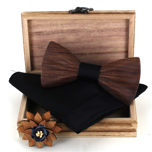 Conjunto de Laços de Madeira