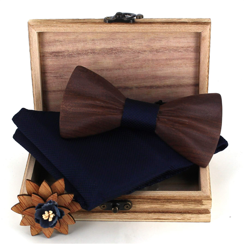 Conjunto de Laços de Madeira