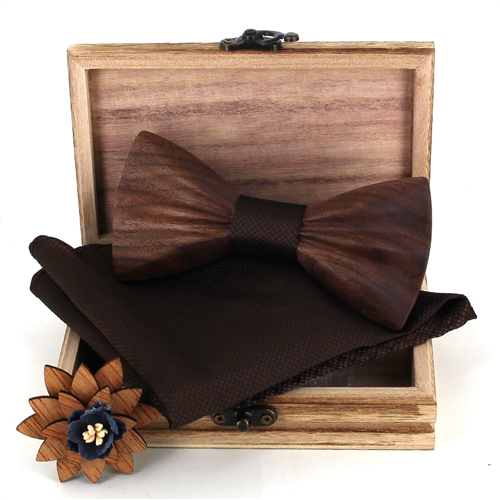 Conjunto de Laços de Madeira