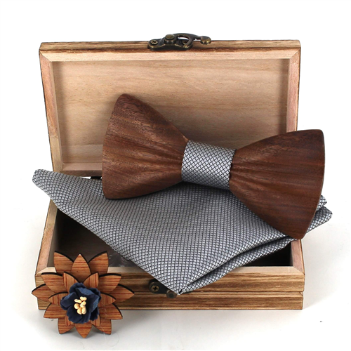 Conjunto de Laços de Madeira