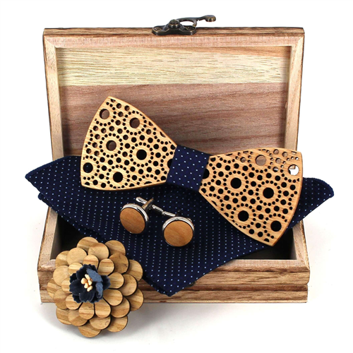 Conjunto de Laços de Madeira