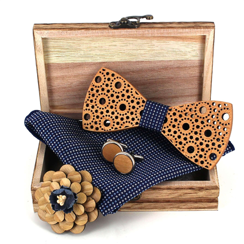 Conjunto de Laços de Madeira
