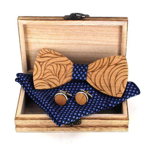 Conjunto de Laços de Madeira