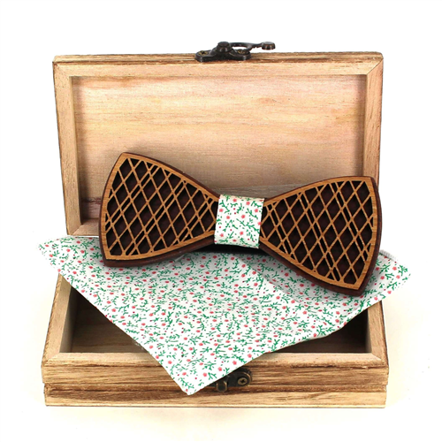 Conjunto de Laços de Madeira