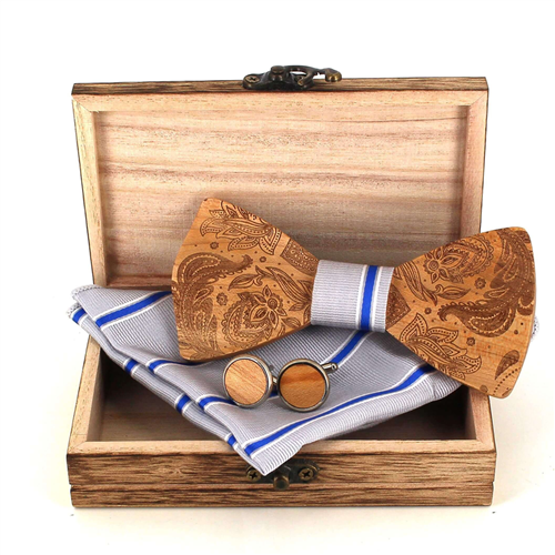 Conjunto de Laços de Madeira