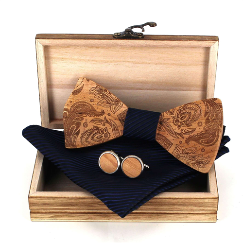 Conjunto de Laços de Madeira