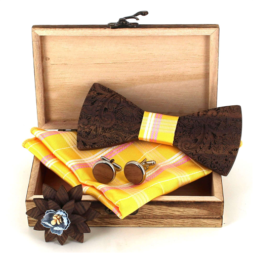 Conjunto de Laços de Madeira