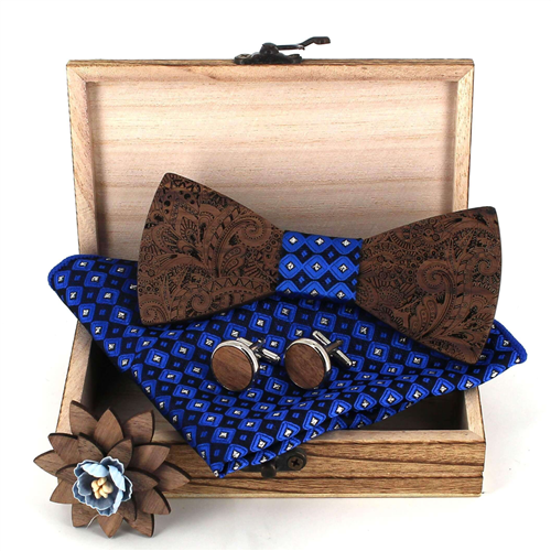 Conjunto de Laços de Madeira