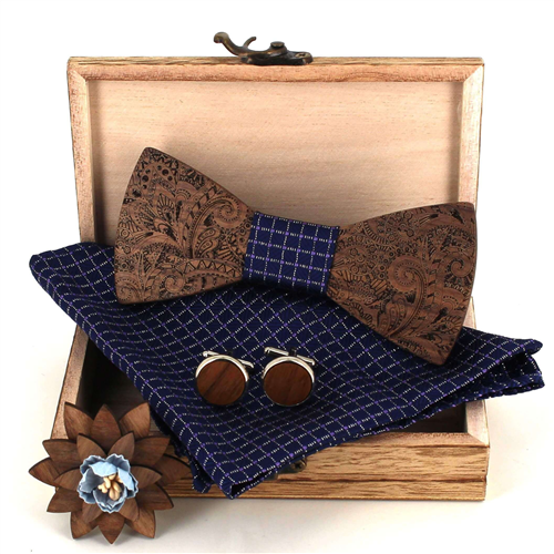Conjunto de Laços de Madeira