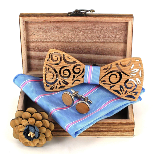 Conjunto de Laços de Madeira