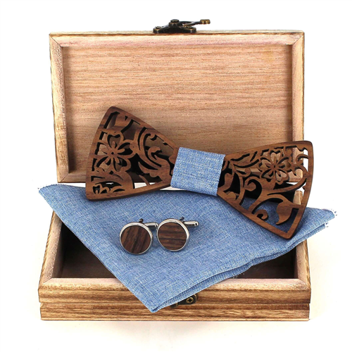 Conjunto de Laços de Madeira