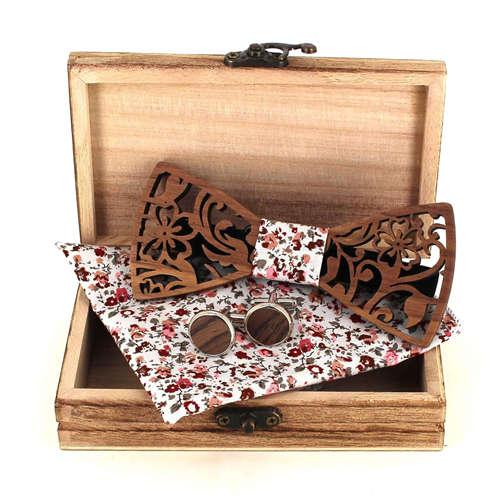 Conjunto de Laços de Madeira
