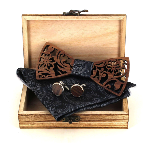 Conjunto de Laços de Madeira